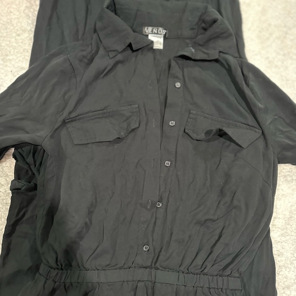 Venus black utility jumpsuit size 2 - Picture 6 of 6